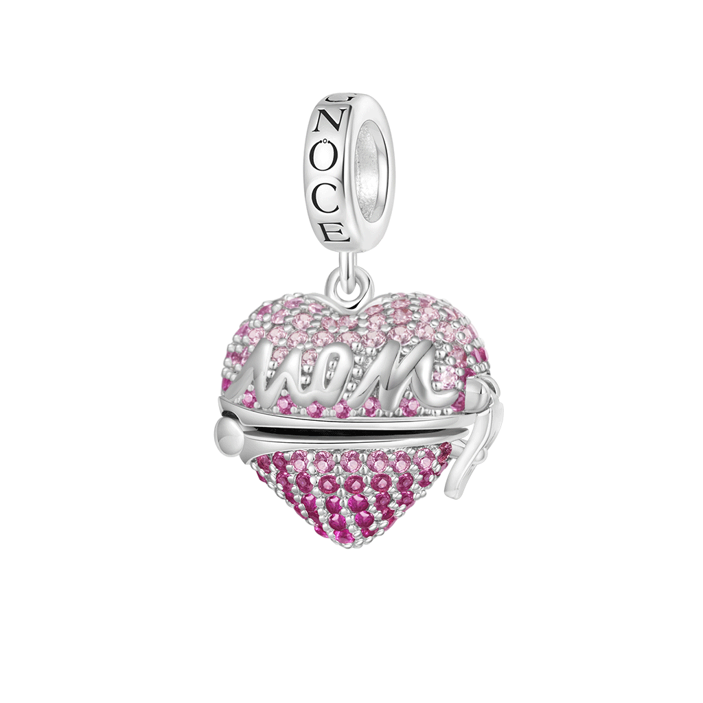 Openable 'MOM' Heart Gift Pendant