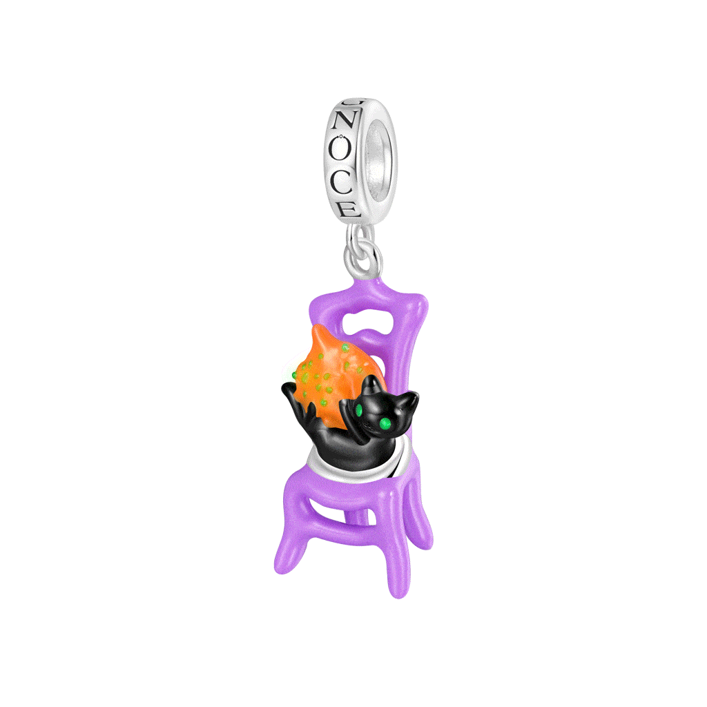 Halloween Chair Cat Pendant