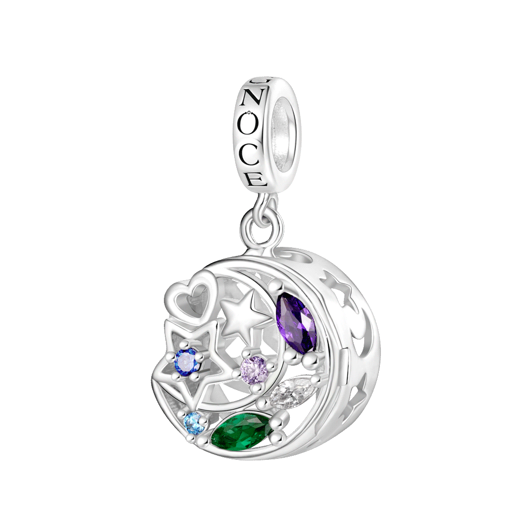 Wireless LED Star Moon Pendant