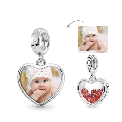 Jan.Birthstone Photo Pendant