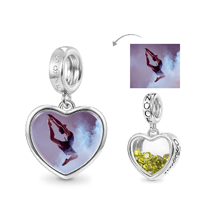 Aug.Birthstone Photo Pendant