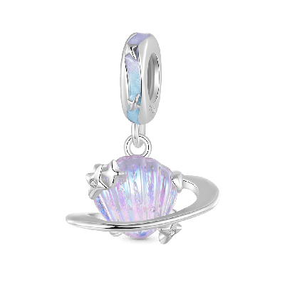 Color Shell Planet Pendant