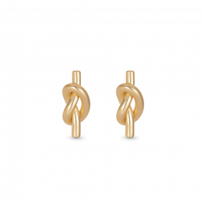 Twist Cord Knot Ear Clips