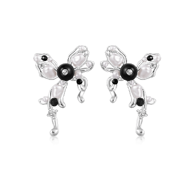 Bow Ribbon Stud Earrings