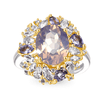 Lavender Oval-cut Amethyst Ring