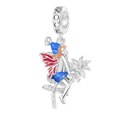 Red Wings Fairy Puck Pendant