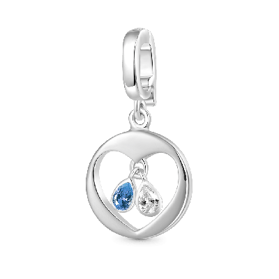 Pear Birthstone Clasp Clusters Charm