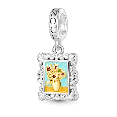Van Gogh Sunflowers Frame Pendant