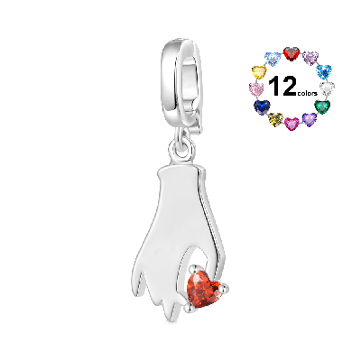 Love Gesture Clasp Clusters Charm
