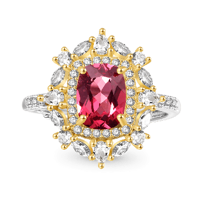 Natural Red Garnet Ring