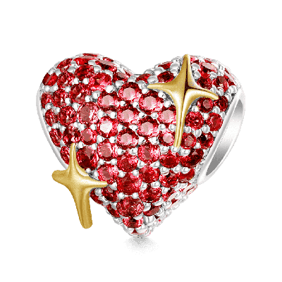 emoji Sparking Heart Charm