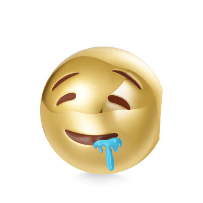 emoji Drooling Face Charm