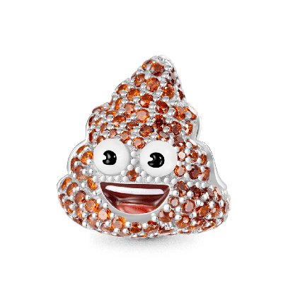 emoji Brown Poop Charm