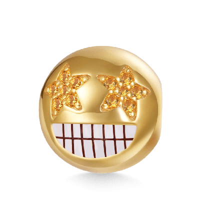 emoji Star-obsessed Face Charm
