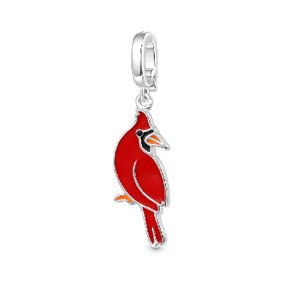 Red Parrot Clasp Clusters Charm