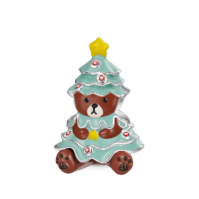 Cute Bear Christmas Tree Charm