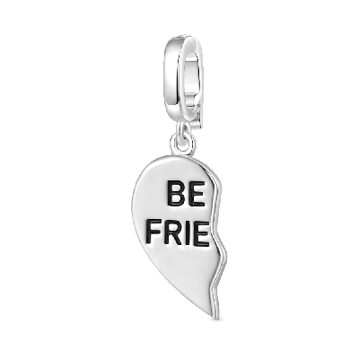 Best Friend Left Heart Clasp Charm