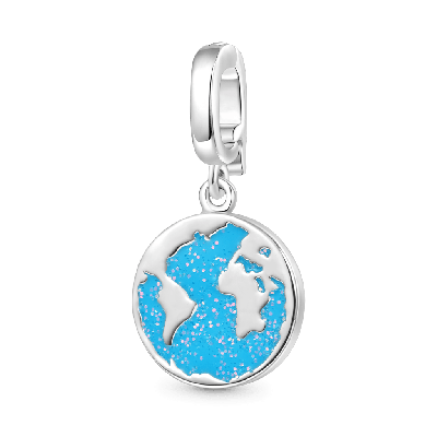 Blue Earth Clasp Clusters Charm