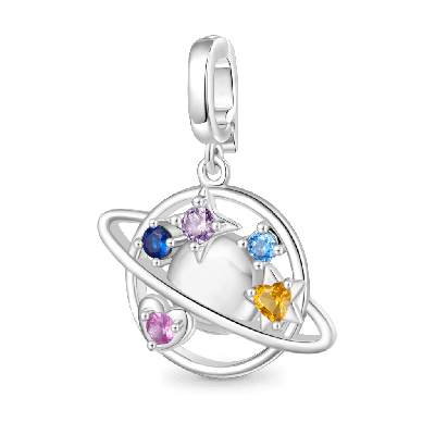 Color Planet Clasp Clusters Charm